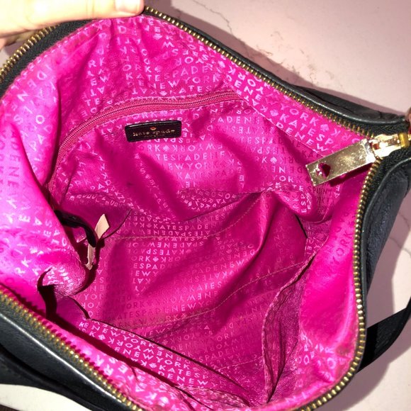 Black Leather Kate Spade Purse - Picture 4 of 9